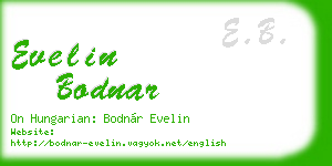 evelin bodnar business card